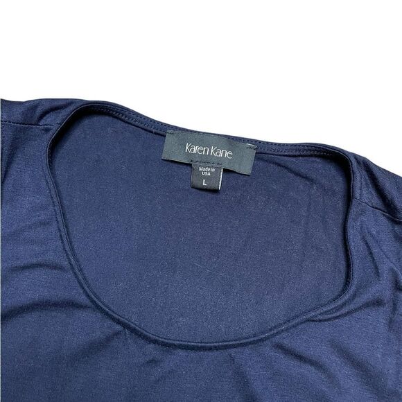 Karen Kane Maggie Trapeze Dress Navy Blue Size Large - Picture 4 of 4